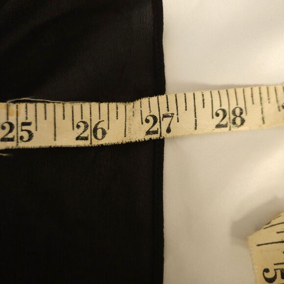 Lucky Brand Womens Large Black 3/4 Lace Sleeve Crew Neck Linen Blend Sweater - Picture 9 of 9